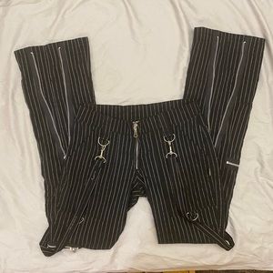 Super Rare Serious LA Pinstripe Flares